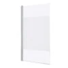 GoodHome Calera White Straight White Chrome Effect Frame Bath Screen, (H)140cm (W)865mm -Crystal Bathware goodhome calera white straight white chrome effect frame bath screen h 140cm w 865mm3663602769545 01bq