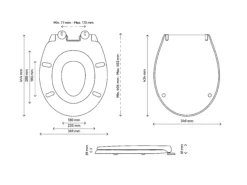 GoodHome Carilo White Bottom Fix Soft Close Toilet Seat -Crystal Bathware goodhome carilo white bottom fix soft close toilet seat3663602904236 01t