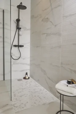 GoodHome Cavally 3-spray Pattern Black Thermostatic Shower Kit -Crystal Bathware goodhome cavally 3 spray pattern black thermostatic shower kit5036581065171 21i