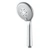 GoodHome Cavally 3-spray Pattern Chrome Effect Shower Head -Crystal Bathware goodhome cavally 3 spray pattern chrome effect shower head3663602298977 01c