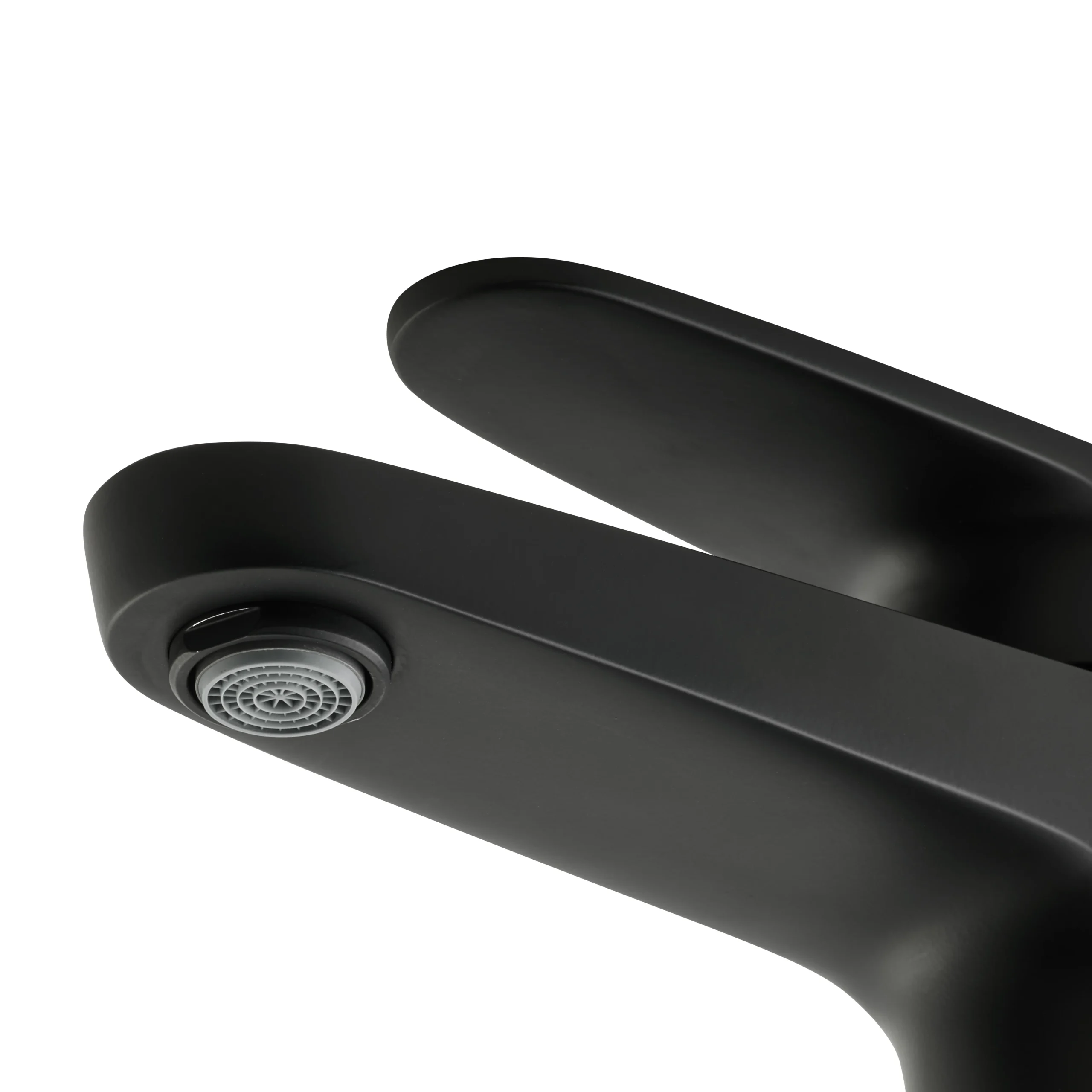 GoodHome Cavally Medium Matt Black Round Deck-mounted Manual Basin Mono Mixer Tap 5 GoodHome Cavally Medium Matt Black Round Deck-mounted Manual Basin Mono Mixer Tap - Image 3