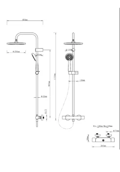 GoodHome Cavally Wall-mounted Diverter Shower -Crystal Bathware goodhome cavally wall mounted diverter shower3663602300205 01t