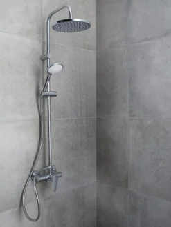 GoodHome Cavally Wall-mounted Diverter Shower -Crystal Bathware goodhome cavally wall mounted diverter shower3663602300205 02i