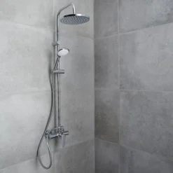 GoodHome Cavally Wall-mounted Diverter Shower -Crystal Bathware goodhome cavally wall mounted diverter shower3663602300205 20i