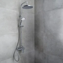 GoodHome Cavally Wall-mounted Diverter Shower -Crystal Bathware goodhome cavally wall mounted diverter shower3663602300205 21i