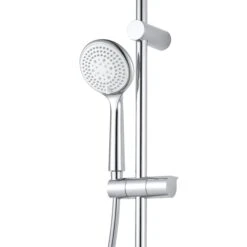 GoodHome Cavally Wall-mounted Diverter Shower -Crystal Bathware goodhome cavally wall mounted diverter shower3663602300205 37c