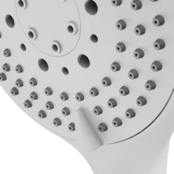 GoodHome Cavally White 3-spray Pattern Shower Head, 255.5mm -Crystal Bathware goodhome cavally white 3 spray pattern shower head 255 5mm3663602321149 37c