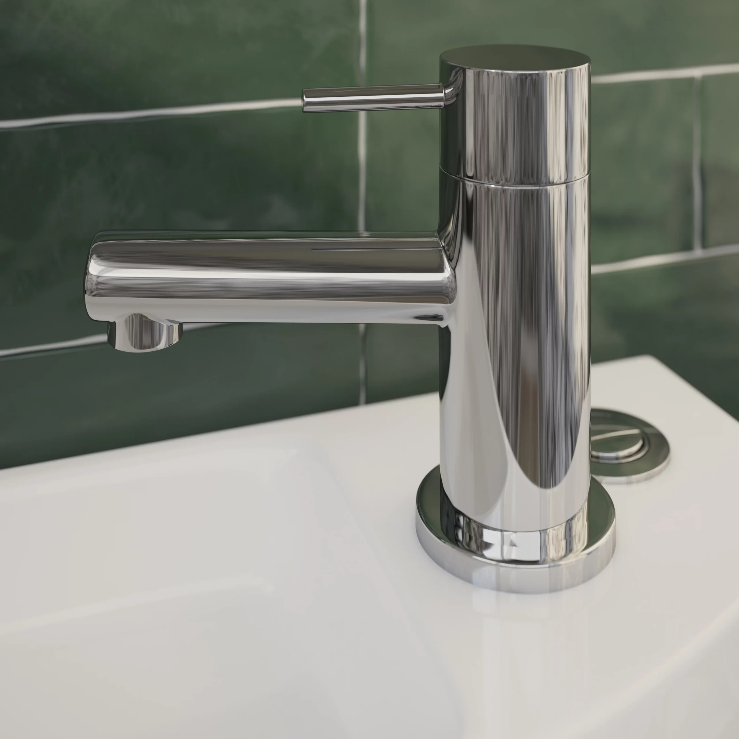 GoodHome Cavally White Close-coupled Toilet, Basin & Tap Pack 8 GoodHome Cavally White Close-coupled Toilet, Basin & Tap Pack - Image 6