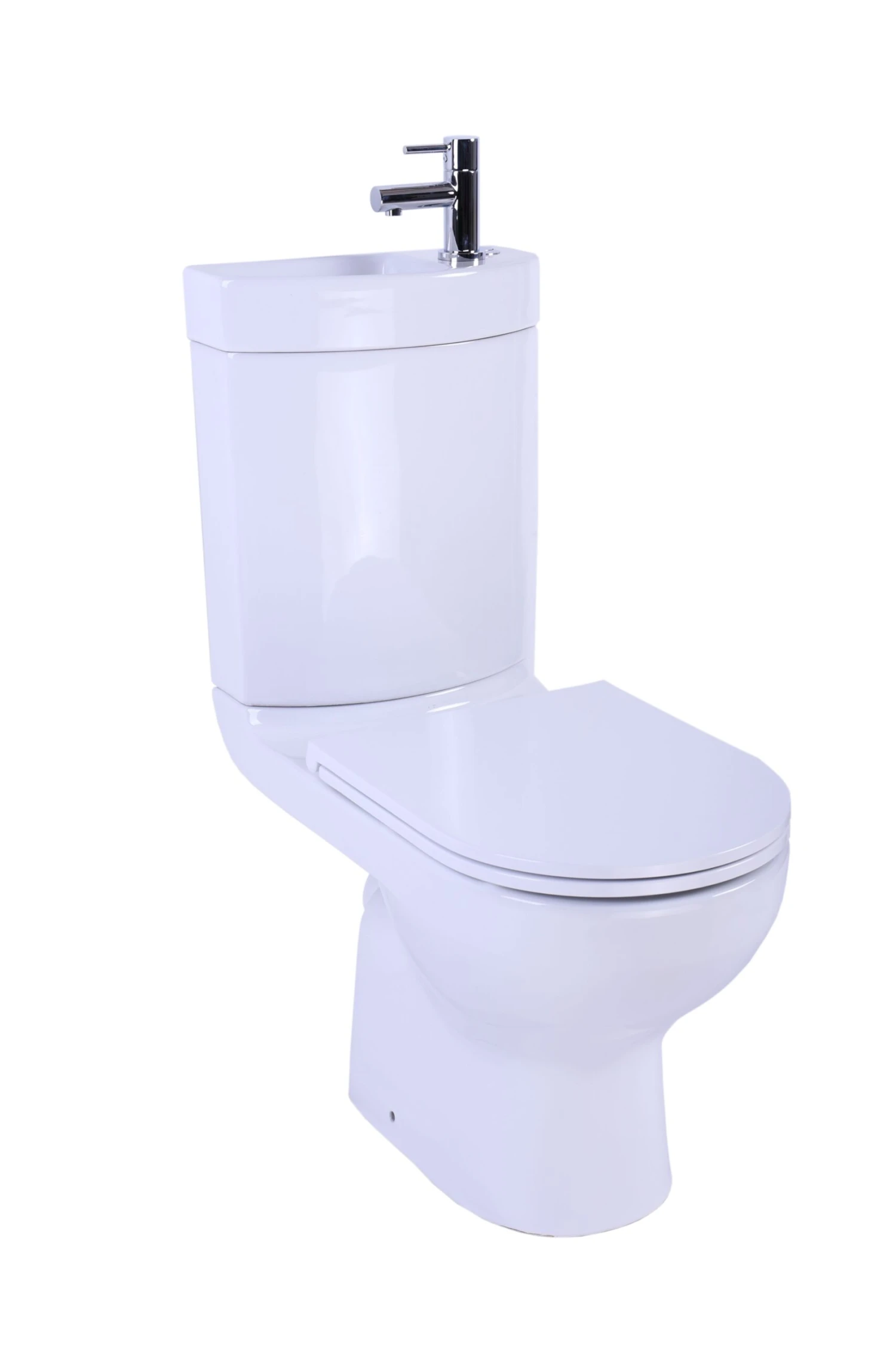 GoodHome Cavally White Close-coupled Toilet, Basin & Tap Pack 5 GoodHome Cavally White Close-coupled Toilet, Basin & Tap Pack - Image 3