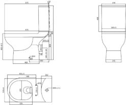GoodHome Cavally White Close-coupled Toilet Set With Soft Close Seat -Crystal Bathware goodhome cavally white close coupled toilet set with soft close seat5059340155982 01t bq