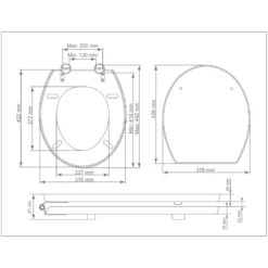 GoodHome Cervia Natural Oak Effect Round Standard Close Toilet Seat -Crystal Bathware goodhome cervia natural oak effect round standard close toilet seat3663602904304 06bq