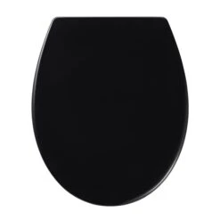 GoodHome Diani Black Top Fix Soft Close Toilet Seat -Crystal Bathware goodhome diani black top fix soft close toilet seat5059340081342 02c