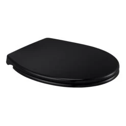 GoodHome Diani Black Top Fix Soft Close Toilet Seat -Crystal Bathware goodhome diani black top fix soft close toilet seat5059340081342 03c