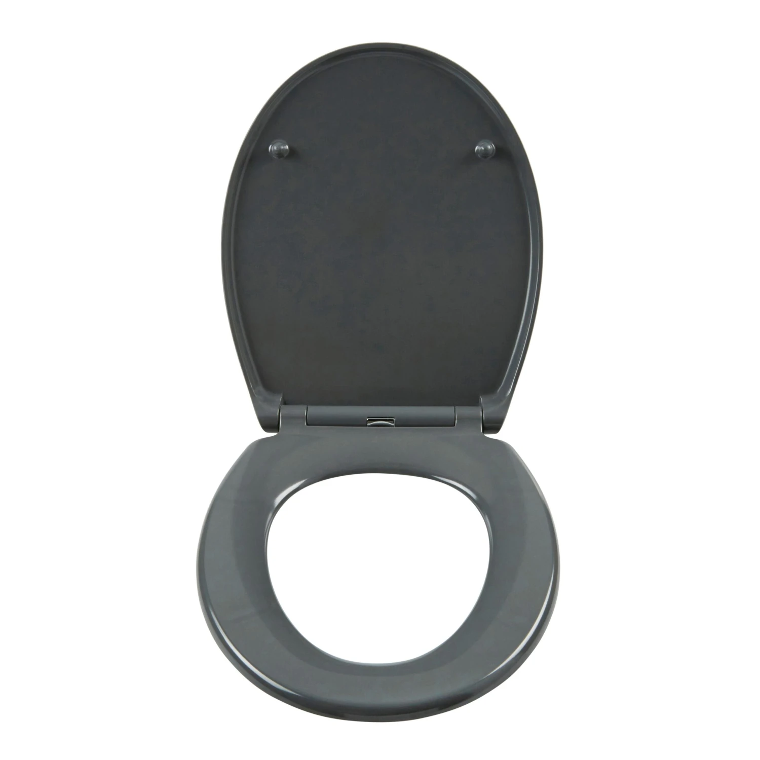 GoodHome Diani Grey Top Fix Soft Close Toilet Seat 4 GoodHome Diani Grey Top Fix Soft Close Toilet Seat - Image 2