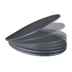 GoodHome Diani Grey Top Fix Soft Close Toilet Seat 15 GoodHome Diani Grey Top Fix Soft Close Toilet Seat -Crystal Bathware goodhome diani grey top fix soft close toilet seat3663602904120 06bq