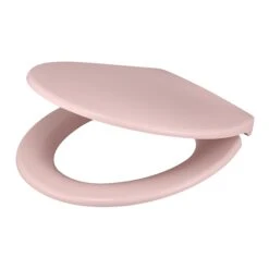 GoodHome Diani Pink Top Fix Soft Close Toilet Seat