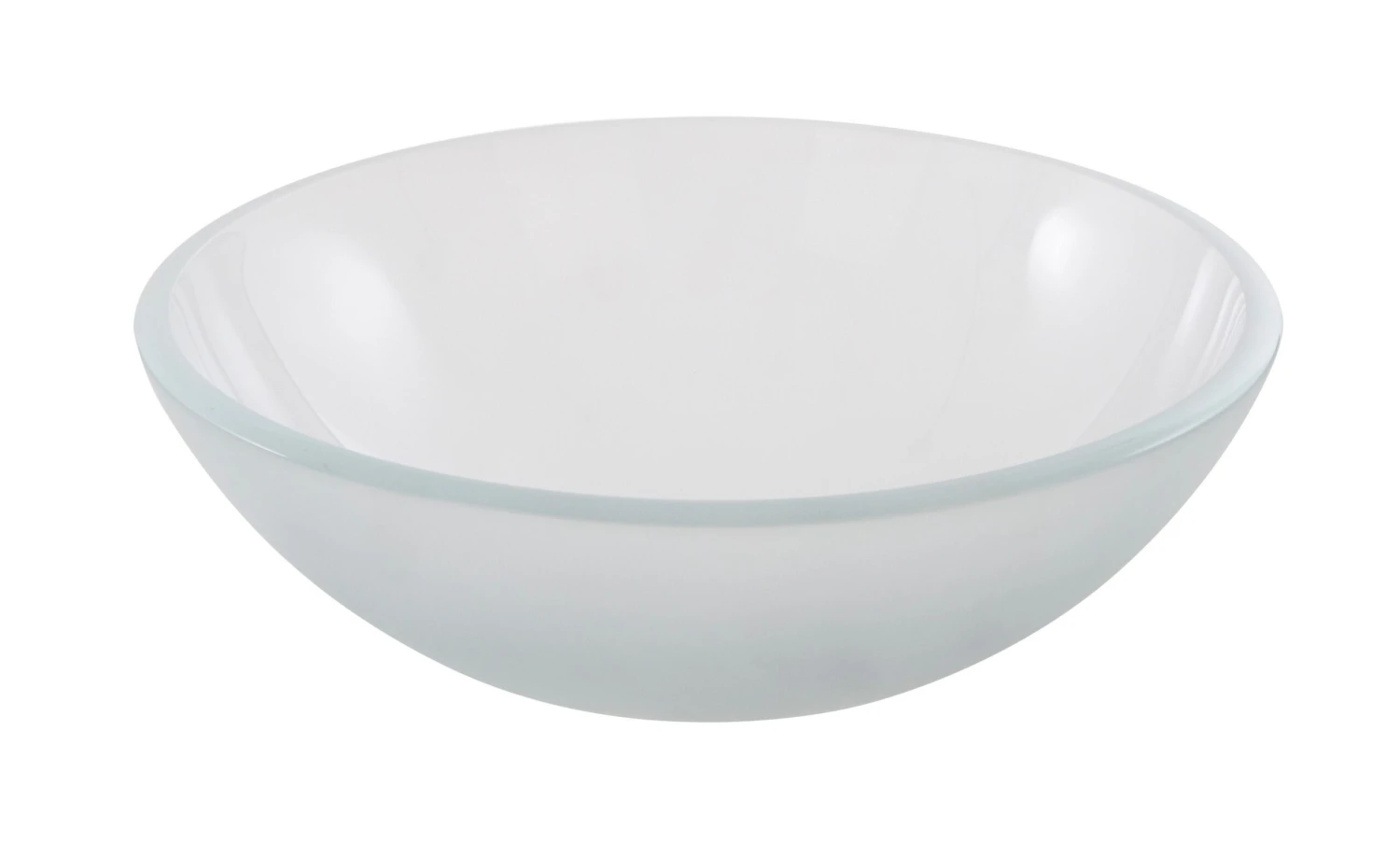GoodHome Drina Clear Round Counter-mounted Counter Top Basin 3 GoodHome Drina Clear Round Counter-mounted Counter Top Basin