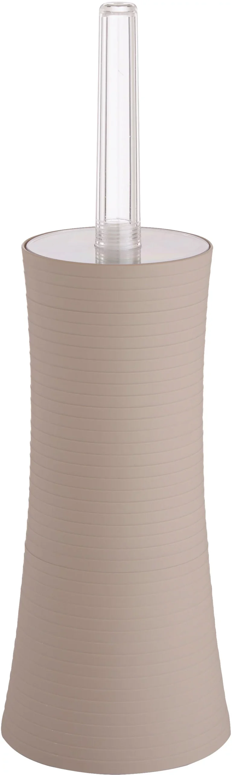 GoodHome Drina Taupe ABS Plastic Rubber Effect Toilet Brush & Holder 3 GoodHome Drina Taupe ABS Plastic Rubber Effect Toilet Brush & Holder