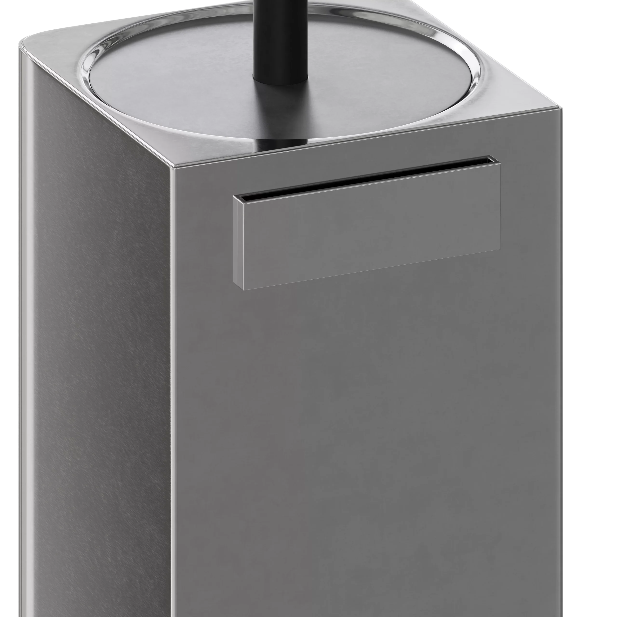 GoodHome Elland Polypropylene (PP), Stainless Steel & Thermoplastic Rubber Silver Effect Toilet Brush & Holder 8 GoodHome Elland Polypropylene (PP), Stainless Steel & Thermoplastic Rubber Silver Effect Toilet Brush & Holder - Image 6