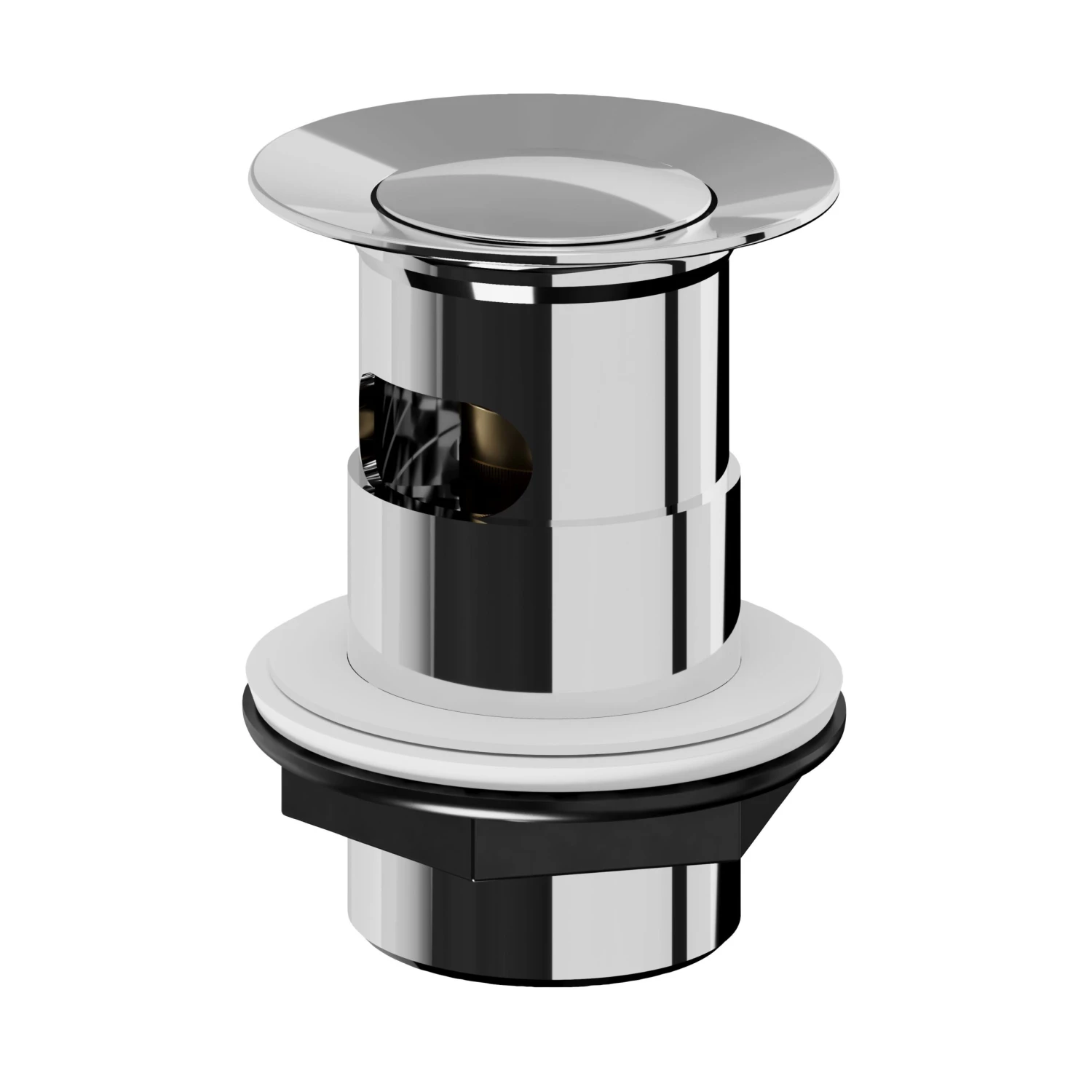 GoodHome Etel Medium Chrome Effect Round Deck-mounted Manual Basin Mono Mixer Tap 4 GoodHome Etel Medium Chrome Effect Round Deck-mounted Manual Basin Mono Mixer Tap - Image 2