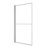 GoodHome Ezili Straight Chrome Effect Frame Bath Screen, (H)140cm (W)850mm -Crystal Bathware goodhome ezili straight chrome effect frame bath screen h 140cm w 850mm5059340248264 01c