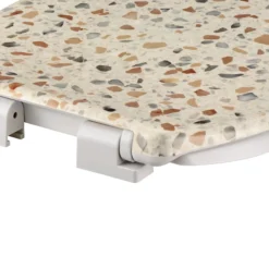 GoodHome Genoa White & Light Yellow Bottom Fix Soft Close Toilet Seat -Crystal Bathware goodhome genoa white light yellow bottom fix soft close toilet seat5059340081311 36c