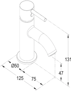 GoodHome Hoffell Basin Mono Mixer Tap -Crystal Bathware goodhome hoffell basin mono mixer tap5059340214412 01t bq