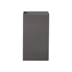 GoodHome Imandra Gloss Anthracite 1 Door Freestanding Bathroom Basin Cloakroom Unit (W)440mm (H)790mm -Crystal Bathware goodhome imandra gloss anthracite 1 door freestanding bathroom basin cloakroom unit w 440mm h 790mm5059340018843 02c