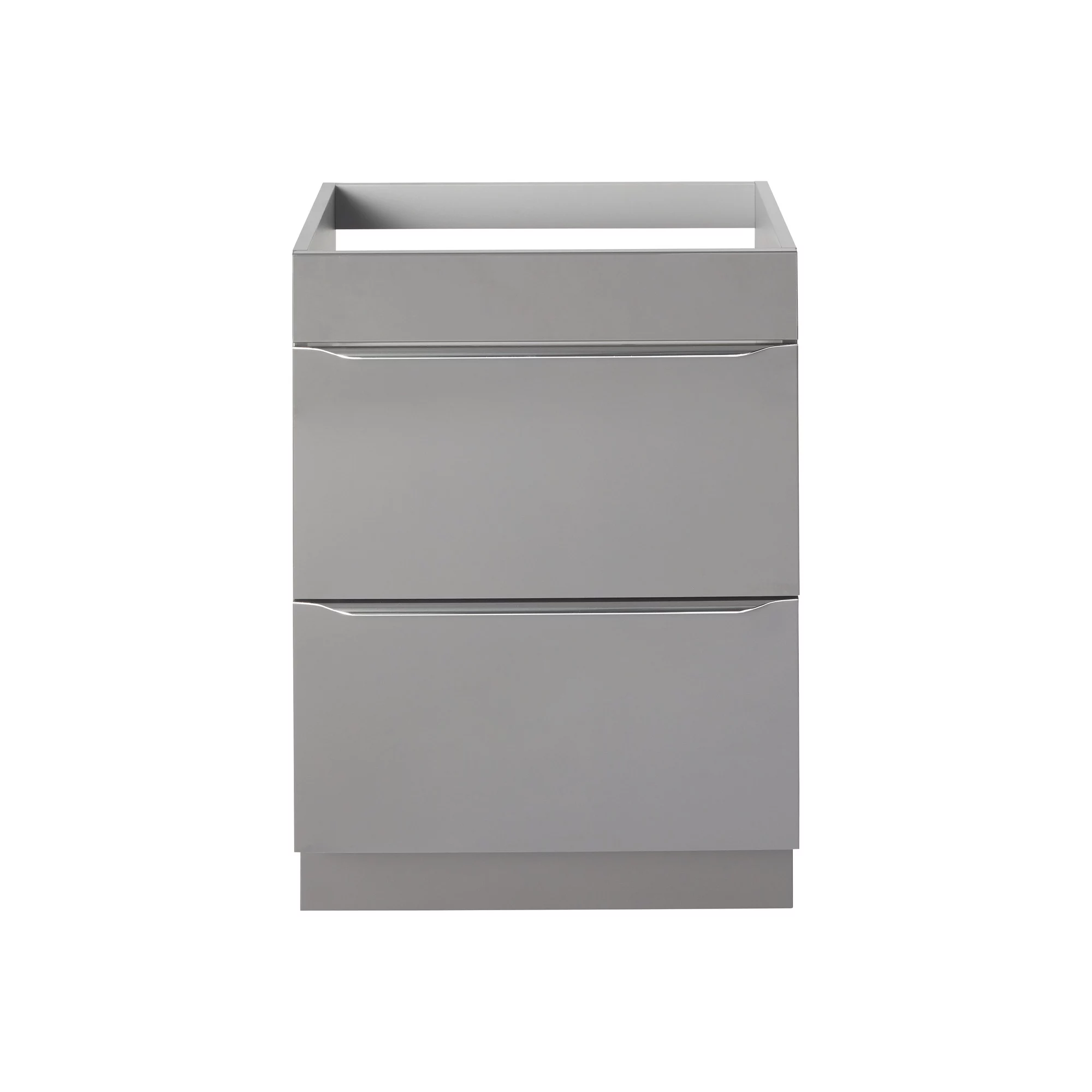 GoodHome Imandra Gloss Anthracite Bathroom Cabinet (H)82cm (W)60cm 5 GoodHome Imandra Gloss Anthracite Bathroom Cabinet (H)82cm (W)60cm - Image 3