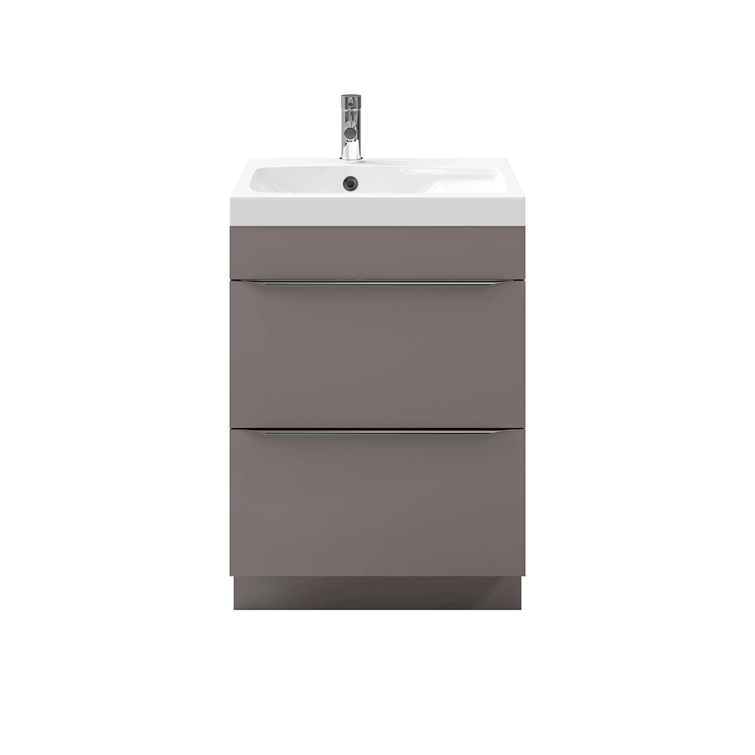 GoodHome Imandra Gloss Anthracite Bathroom Cabinet (H)82cm (W)60cm 9 GoodHome Imandra Gloss Anthracite Bathroom Cabinet (H)82cm (W)60cm - Image 7