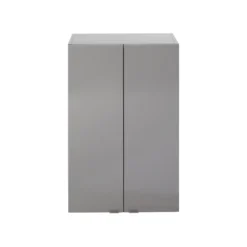 GoodHome Imandra Gloss Anthracite Double Deep Wall Cabinet (W)60mm (H)900mm -Crystal Bathware goodhome imandra gloss anthracite double deep wall cabinet w 60mm h 900mm5059340018898 02c BQ