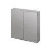 GoodHome Imandra Gloss Anthracite Wall-mounted Bathroom Cabinet (W)600mm (H)600mm -Crystal Bathware goodhome imandra gloss anthracite wall mounted bathroom cabinet w 600mm h 600mm5059340018904 01c BQ