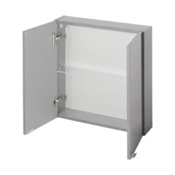 GoodHome Imandra Gloss Anthracite Wall-mounted Bathroom Cabinet (W)600mm (H)600mm -Crystal Bathware goodhome imandra gloss anthracite wall mounted bathroom cabinet w 600mm h 600mm5059340018904 21c BQ