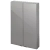 GoodHome Imandra Gloss Anthracite Wall-mounted Bathroom Cabinet (W)600mm (H)900mm -Crystal Bathware goodhome imandra gloss anthracite wall mounted bathroom cabinet w 600mm h 900mm5059340018867 01c BQ