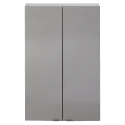 GoodHome Imandra Gloss Anthracite Wall-mounted Bathroom Cabinet (W)600mm (H)900mm -Crystal Bathware goodhome imandra gloss anthracite wall mounted bathroom cabinet w 600mm h 900mm5059340018867 02c BQ