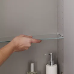 GoodHome Imandra Gloss Anthracite Wall-mounted Bathroom Cabinet (W)600mm (H)900mm -Crystal Bathware goodhome imandra gloss anthracite wall mounted bathroom cabinet w 600mm h 900mm5059340018867 03i