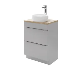 GoodHome Imandra Gloss Grey Bathroom Cabinet (H)82cm (W)60cm -Crystal Bathware goodhome imandra gloss grey bathroom cabinet h 82cm w 60cm3663602932956 42c