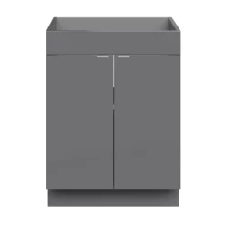 GoodHome Imandra Gloss Grey Double Bathroom Cabinet (H)82cm (W)60cm 9 GoodHome Imandra Gloss Grey Double Bathroom Cabinet (H)82cm (W)60cm -Crystal Bathware goodhome imandra gloss grey double bathroom cabinet h 82cm w 60cm5059340394176 02c