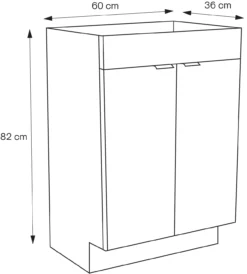 GoodHome Imandra Gloss Grey Freestanding Bathroom Basin Cabinet (W)600mm (H)820mm 10 GoodHome Imandra Gloss Grey Freestanding Bathroom Basin Cabinet (W)600mm (H)820mm -Crystal Bathware goodhome imandra gloss grey freestanding bathroom basin cabinet w 600mm h 820mm5059340394138 01t