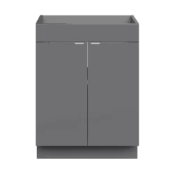 GoodHome Imandra Gloss Grey Freestanding Bathroom Basin Cabinet (W)600mm (H)820mm 9 GoodHome Imandra Gloss Grey Freestanding Bathroom Basin Cabinet (W)600mm (H)820mm -Crystal Bathware goodhome imandra gloss grey freestanding bathroom basin cabinet w 600mm h 820mm5059340394145 02c