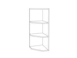 GoodHome Imandra Gloss Grey Glass & Wood Wall-mounted Bathroom Corner Shelf, (L)340mm (D)360mm (H) 900mm -Crystal Bathware goodhome imandra gloss grey glass wood wall mounted bathroom corner shelf l 340mm d 360mm h 900mm3663602933526 01t