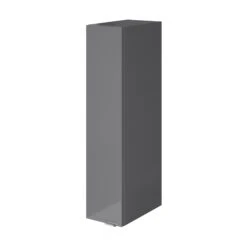 GoodHome Imandra Gloss Grey Single Deep Wall Cabinet (W)200mm (H)900mm