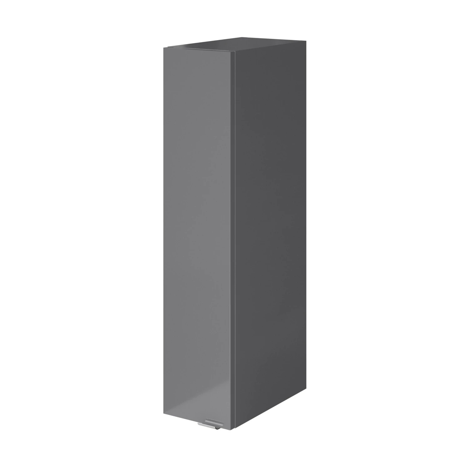 GoodHome Imandra Gloss Grey Single Deep Wall Cabinet (W)200mm (H)900mm 3 GoodHome Imandra Gloss Grey Single Deep Wall Cabinet (W)200mm (H)900mm