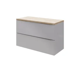 GoodHome Imandra Gloss Grey Vanity & Basin Cabinet (W)1000mm (H)600mm -Crystal Bathware goodhome imandra gloss grey vanity basin cabinet w 1000mm h 600mm3663602932871 54c