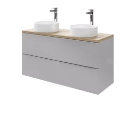 GoodHome Imandra Gloss Grey Vanity & Basin Cabinet (W)1200mm (H)600mm -Crystal Bathware goodhome imandra gloss grey vanity basin cabinet w 1200mm h 600mm3663602932918 42c