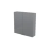 GoodHome Imandra Gloss Grey Wall Cabinet (W)600mm (H)600mm 1 GoodHome Imandra Gloss Grey Wall Cabinet (W)600mm (H)600mm -Crystal Bathware goodhome imandra gloss grey wall cabinet w 600mm h 600mm3663602933649 01bq