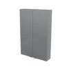 GoodHome Imandra Gloss Grey Wall Cabinet (W)600mm (H)900mm 1 GoodHome Imandra Gloss Grey Wall Cabinet (W)600mm (H)900mm -Crystal Bathware goodhome imandra gloss grey wall cabinet w 600mm h 900mm3663602933281 01bq