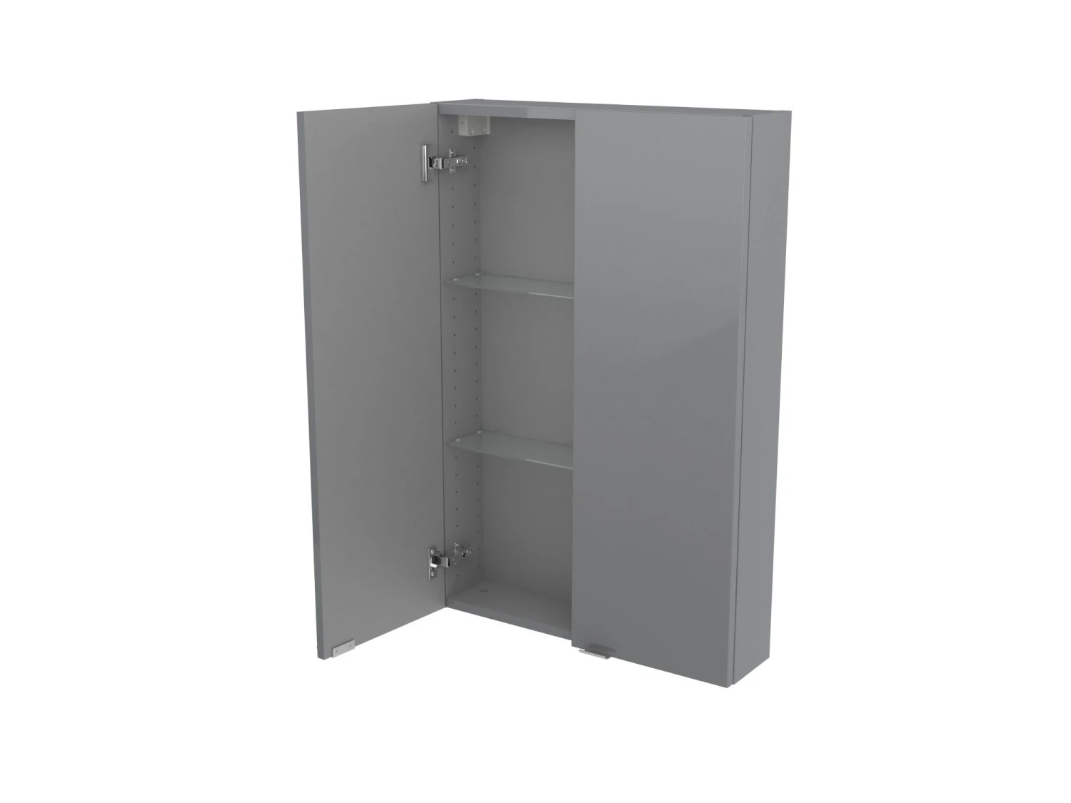 GoodHome Imandra Gloss Grey Wall Cabinet (W)600mm (H)900mm 6 GoodHome Imandra Gloss Grey Wall Cabinet (W)600mm (H)900mm - Image 4