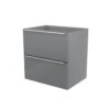 GoodHome Imandra Gloss Grey Wall-mounted Vanity & Basin Vanity & Basin Cabinet (W)600mm (H)600mm -Crystal Bathware goodhome imandra gloss grey wall mounted vanity basin vanity basin cabinet w 600mm h 600mm3663602932796 01bq