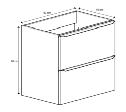 GoodHome Imandra Gloss Grey Wall-mounted Vanity & Basin Vanity & Basin Cabinet (W)600mm (H)600mm -Crystal Bathware goodhome imandra gloss grey wall mounted vanity basin vanity basin cabinet w 600mm h 600mm3663602932796 01t bq